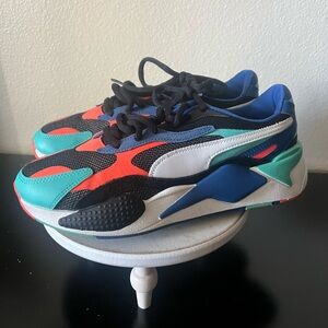 Men's Puma RS- X3 Puzzle Blk Multicolor(3715710-15) 9.5 Running Shoes